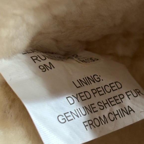 MICHAEL KORS Women’s Sheep Fur Lined Tall Chestnut Boots Sz 9 - Picture 10 of 10